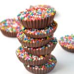 Homemade chocolate freckles