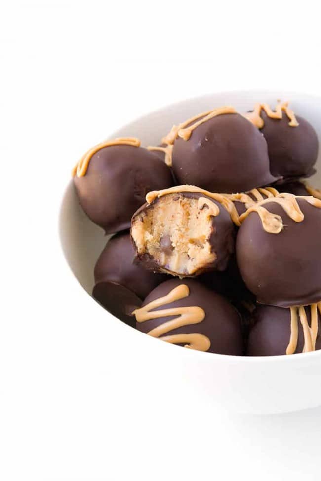 Peanut Butter Cookie Dough Balls | Sweetest Menu
