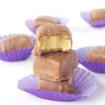 Chocolate Caramel Fudge Bites | Sweetest Menu