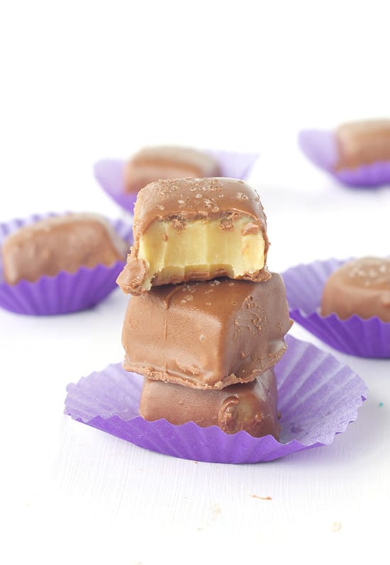 Chocolate Caramel Fudge Bites | Sweetest Menu