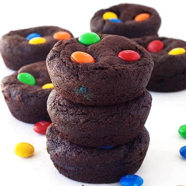 M&M Chocolate Cookie Cups