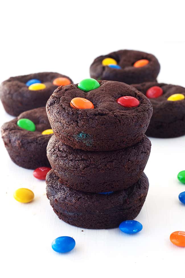 M&M Chocolate Cookie Cups