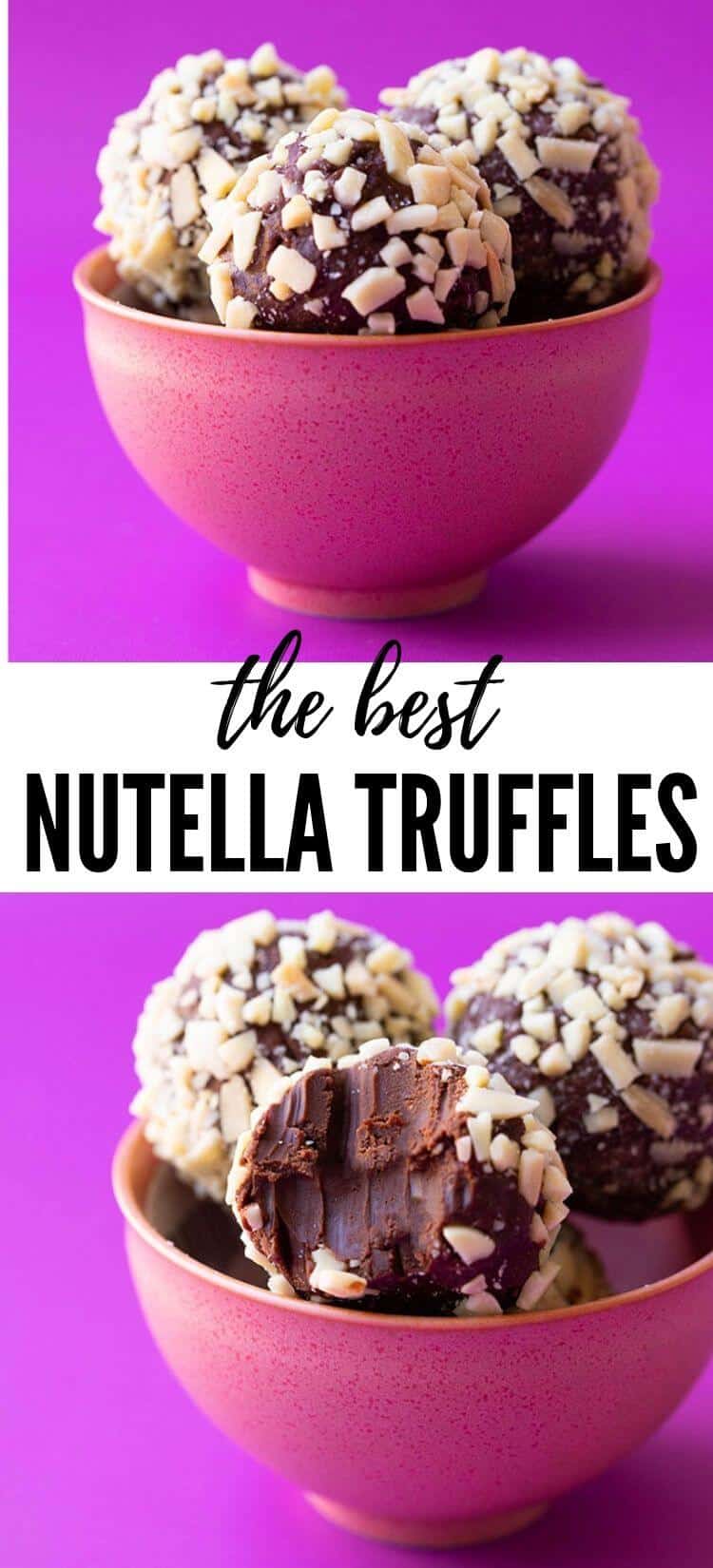 Nutella Hazelnut Chocolate Truffles Sweetest Menu