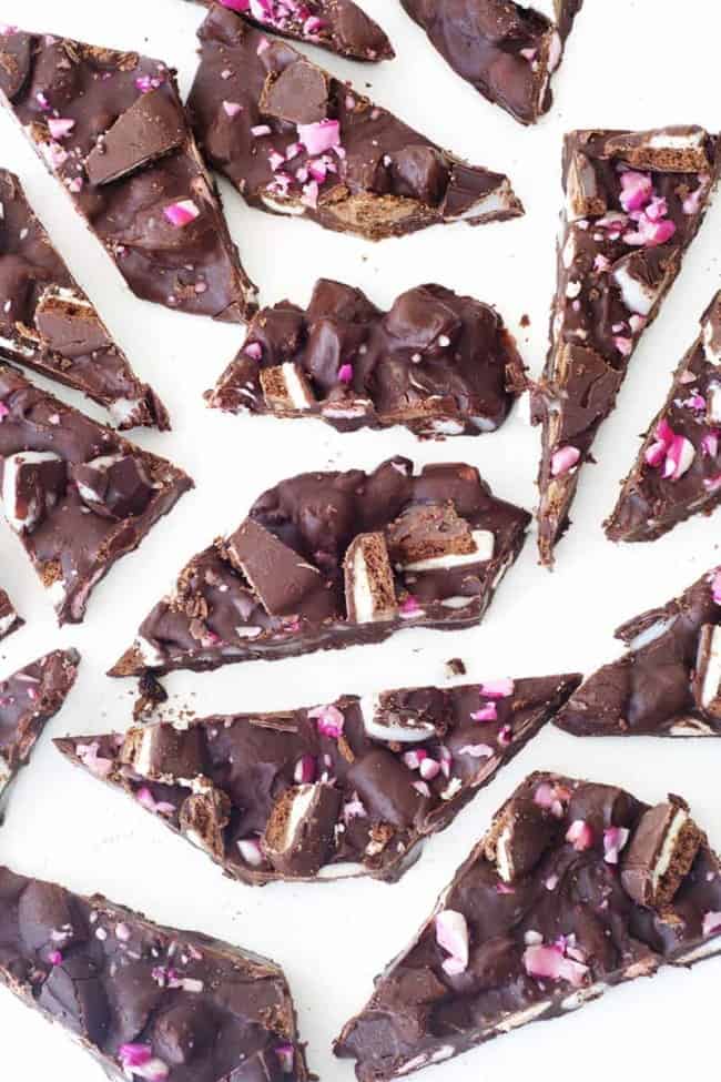 Peppermint Crunch Rocky Road Bark Sweetest Menu