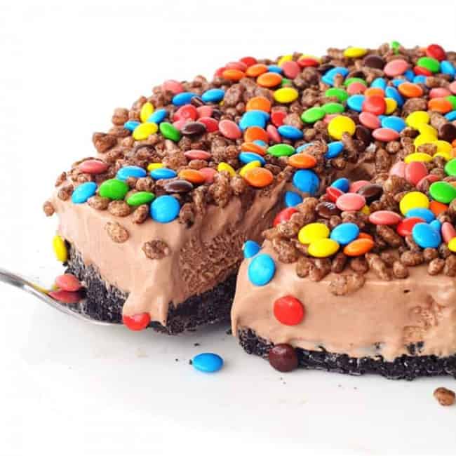 Crunchy Chocolate Milkshake Ice Cream Cake