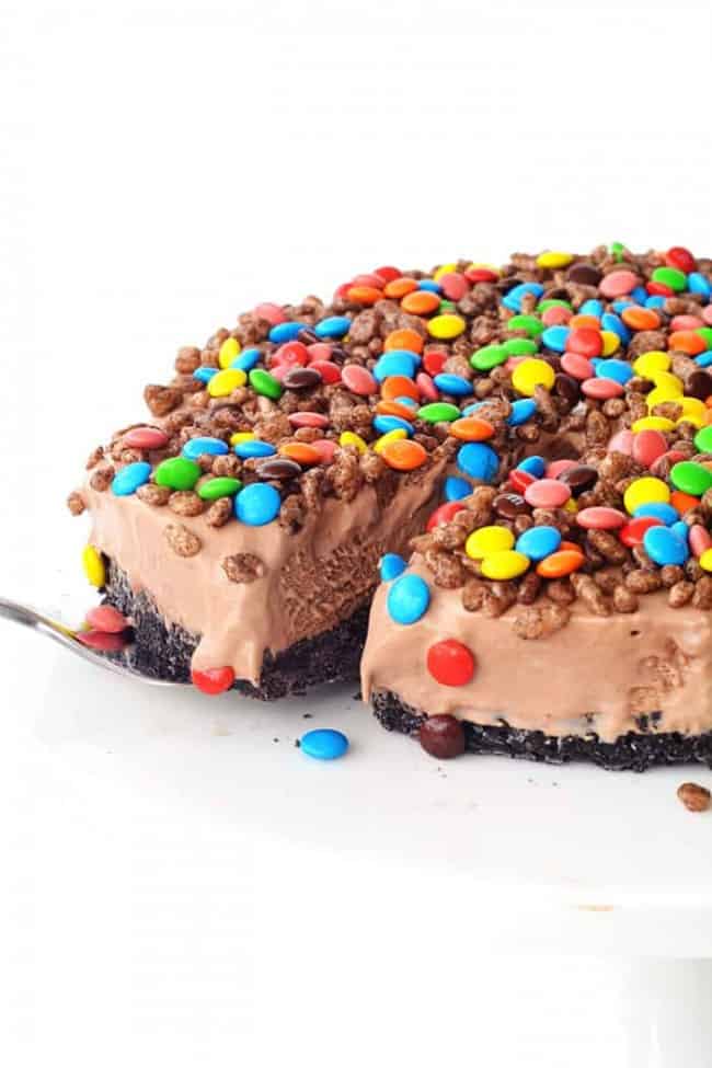 Crunchy Chocolate Milkshake Ice Cream Cake