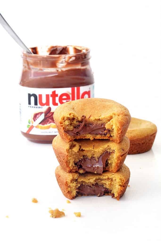 Nutella Stuffed Cookie Cups Sweetest Menu