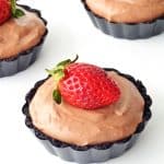 Mini Strawberry Nutella Mousse Pies