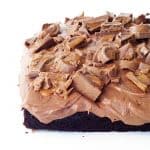 Chocolate Caramel Rolo Poke Cake