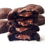 Nutella Stuffed Chocolate Cookies