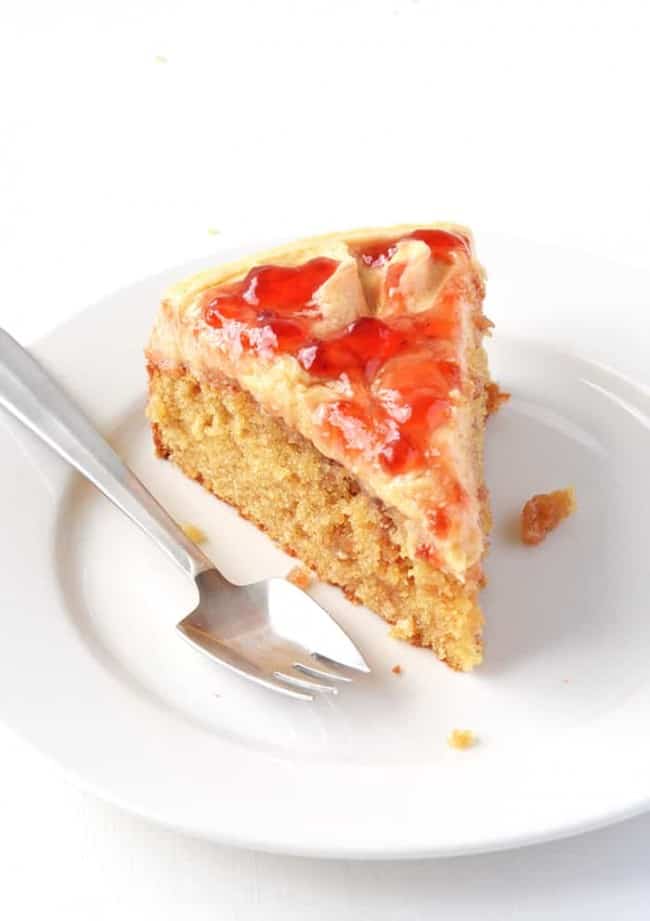 Peanut Butter and Jelly Poke Cake Sweetest Menu
