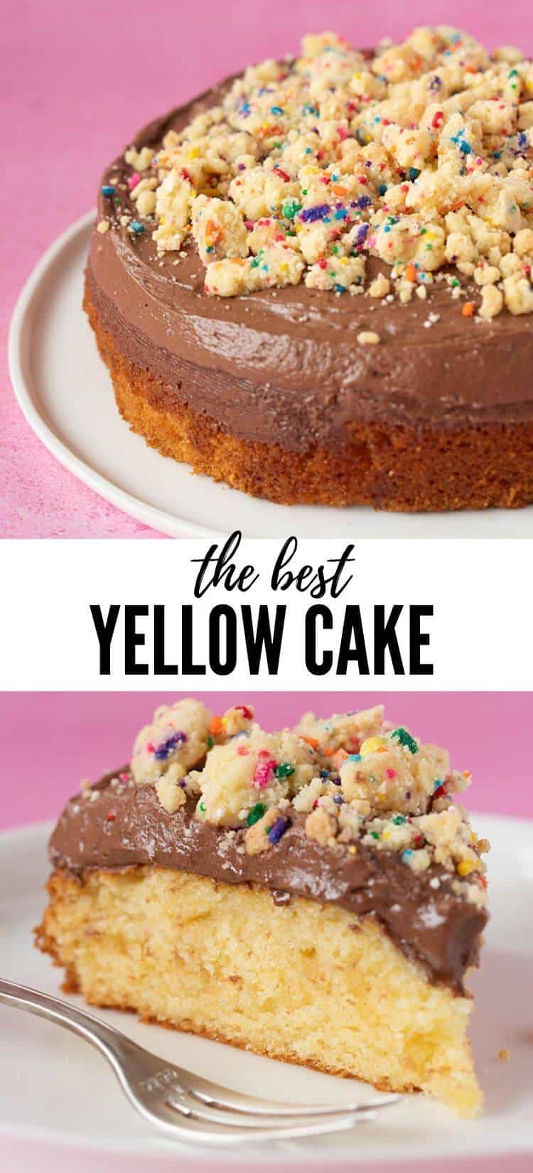 The Best Yellow Cake with Funfetti Crumbs Sweetest Menu