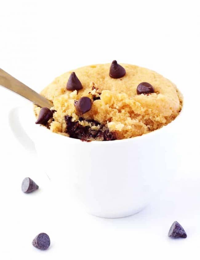 Vanilla Chocolate Chip Mug Cake Sweetest Menu