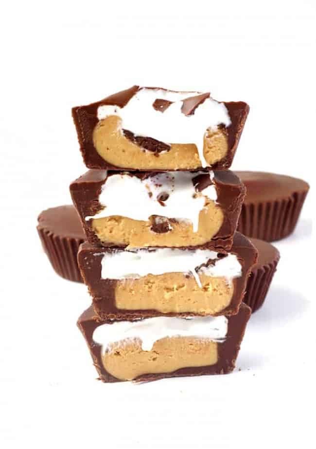 Peanut Butter Marshmallow Chocolate Cups Sweetest Menu