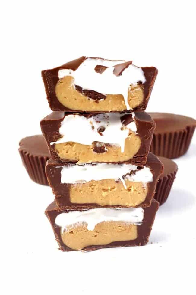 Peanut Butter Marshmallow Chocolate Cups