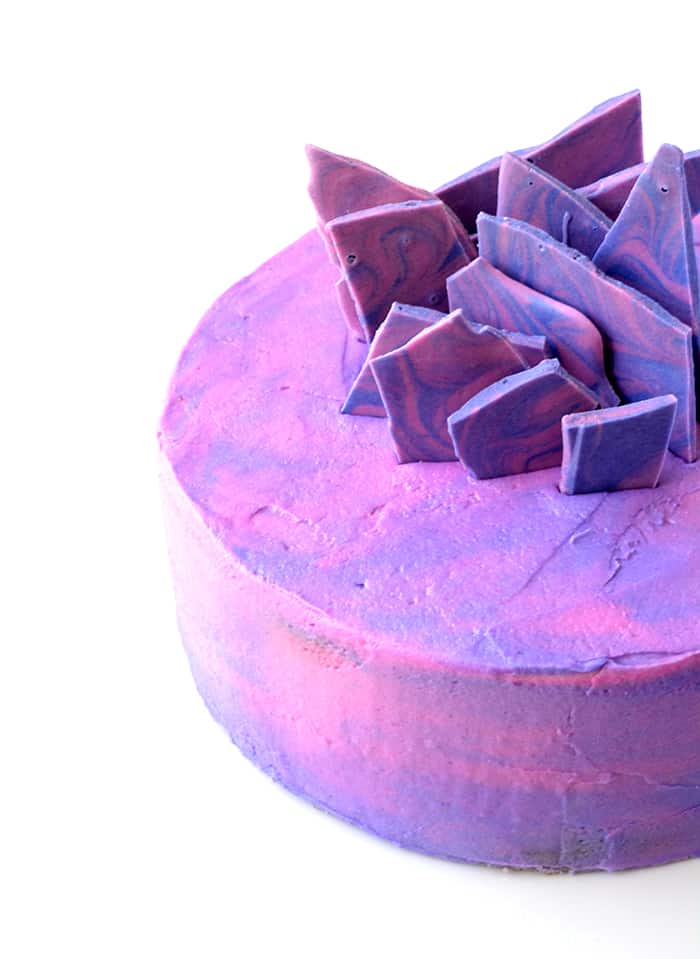Purple Marble Vanilla Layer Cake