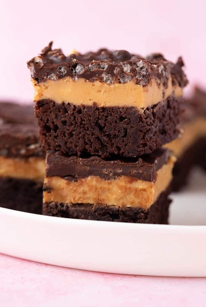 AMAZING Peanut Butter Brownie Bars Sweetest Menu
