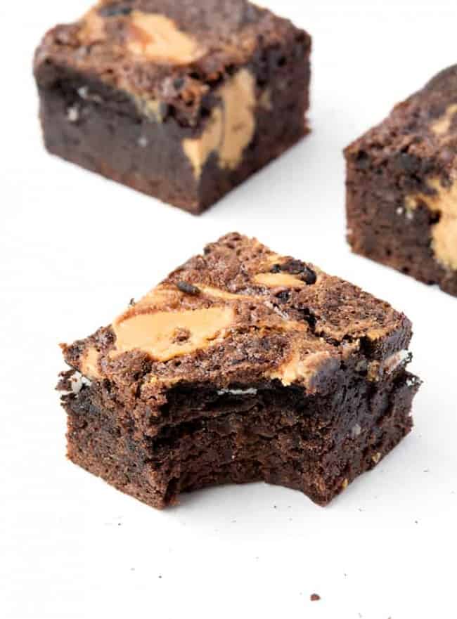 Chunky Peanut Butter Oreo Brownies - Sweetest Menu