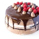 Raspberry Marshmallow Chocolate Layer Cake