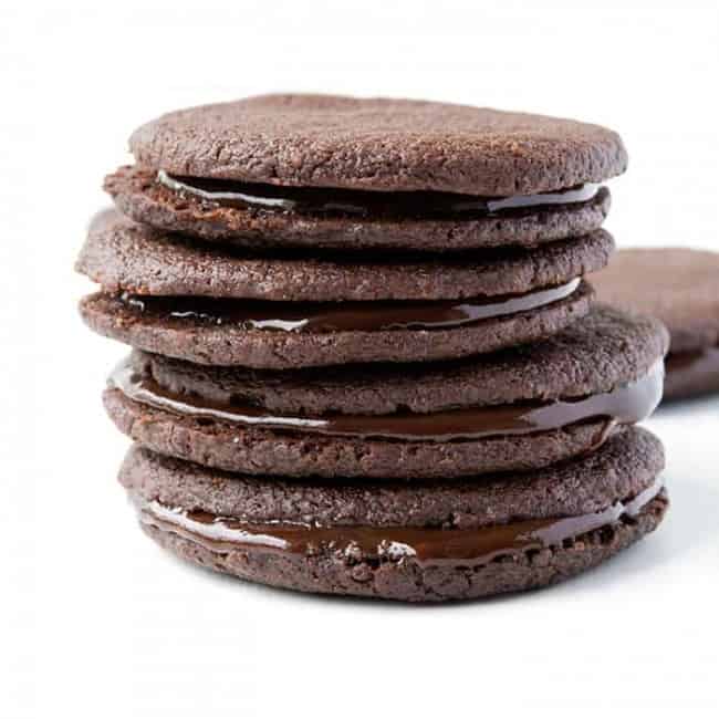 Double Chocolate Sandwich Cookies