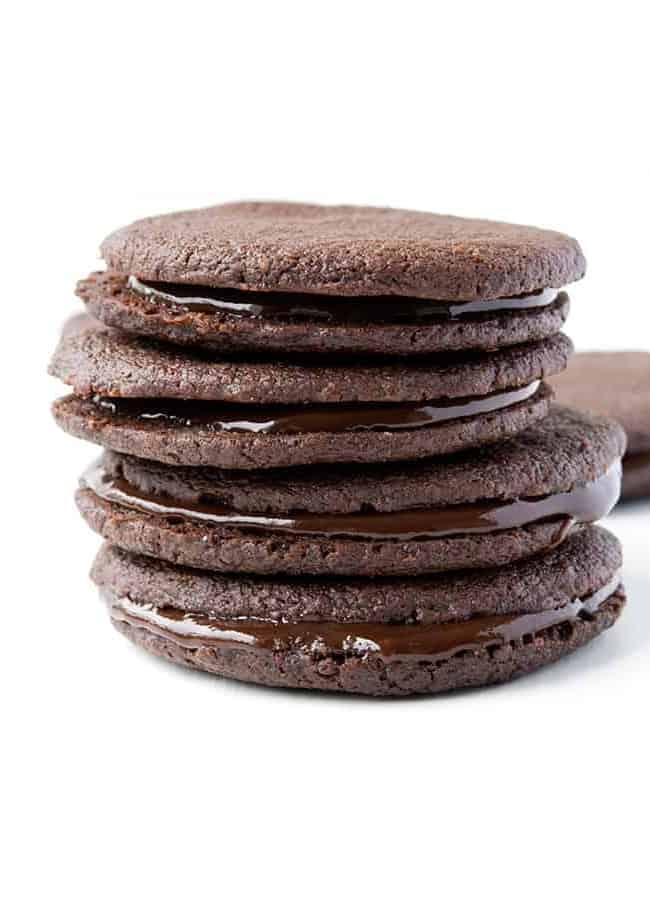 Double Chocolate Sandwich Cookies