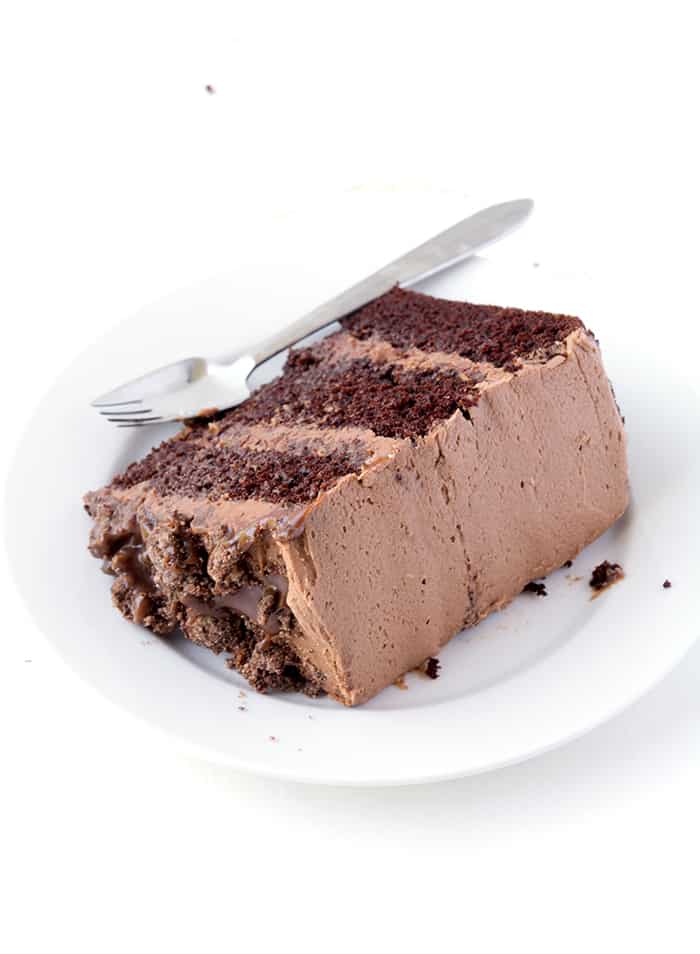 Death By Chocolate Layer Cake | via sweetestmenu.com
