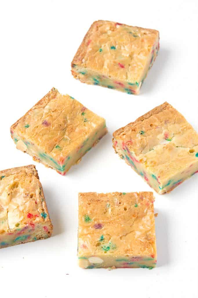 Funfetti White Chocolate Brownies Sweetest Menu