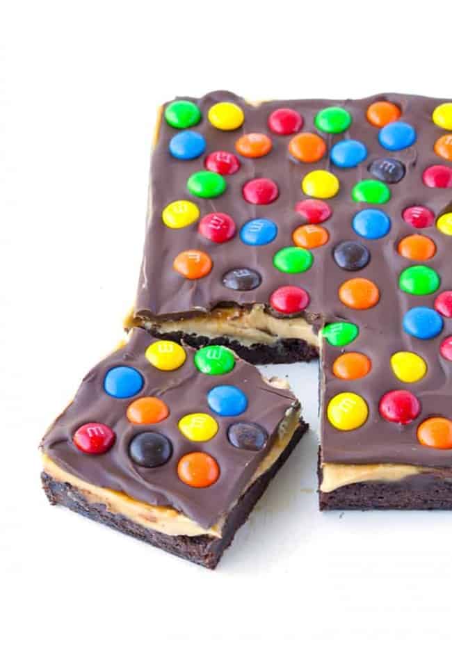 M&M Chocolate Peanut Butter Bars Sweetest Menu