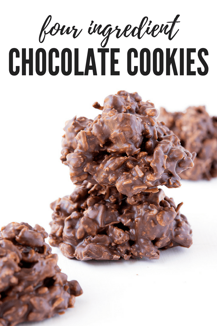 These no bake cookies are AMAZING! Perfectly crunchy with lots of chocolate, coconut and rice cereal - you don't even need to turn the oven on! Recipe from sweetestmenu.com #chocolate #nobake #cookies #coconut