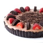 No Bake Strawberry Chocolate Pie | Sweetest Menu