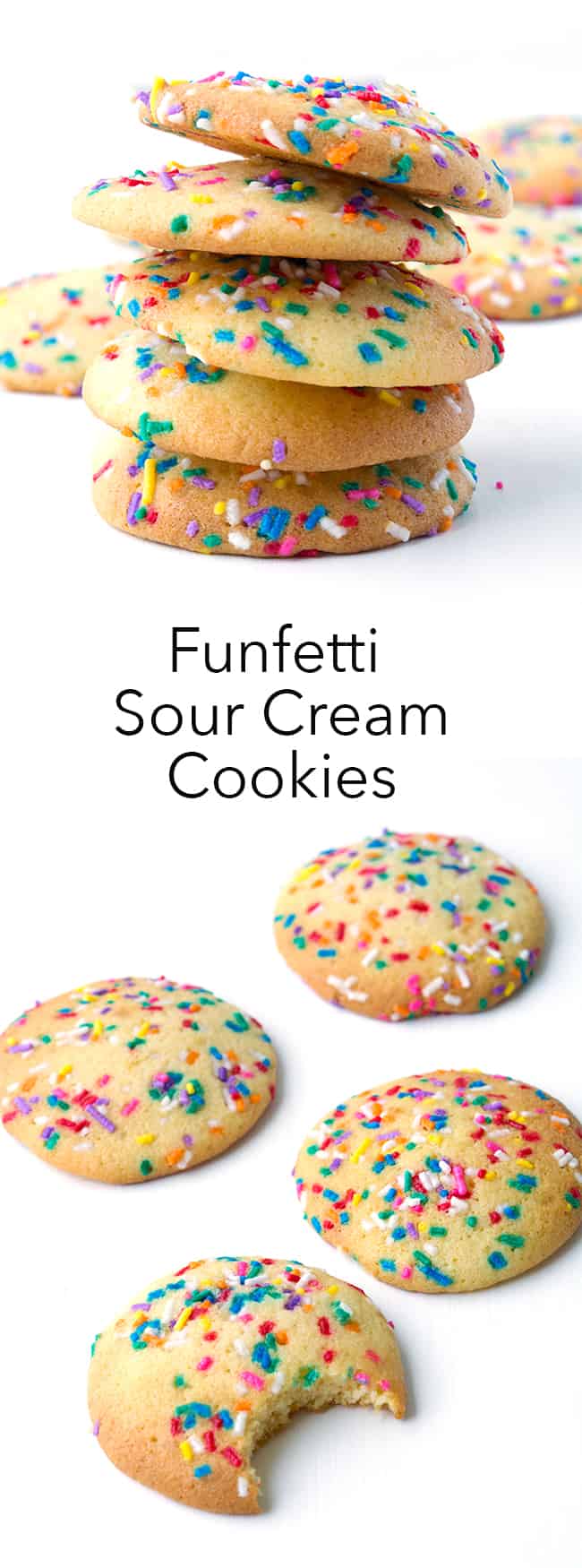 Funfetti Sour Cream Cookies | Sweetest Menu