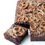 Nutella Caramel Pretzel Brownies | Sweetest Menu