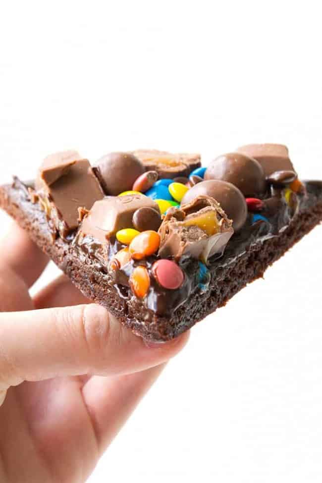 M&M Chocolate Brownie Pizza | Sweetest Menu
