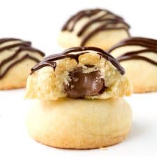 Chocolate Stuffed Shortbread Cookies-image