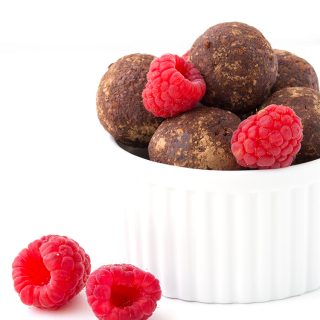 Chocolate Raspberry Bliss Balls - Sweetest Menu