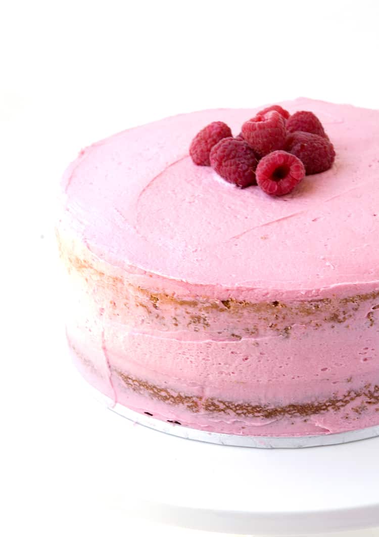 White Chocolate Raspberry Layer Cake