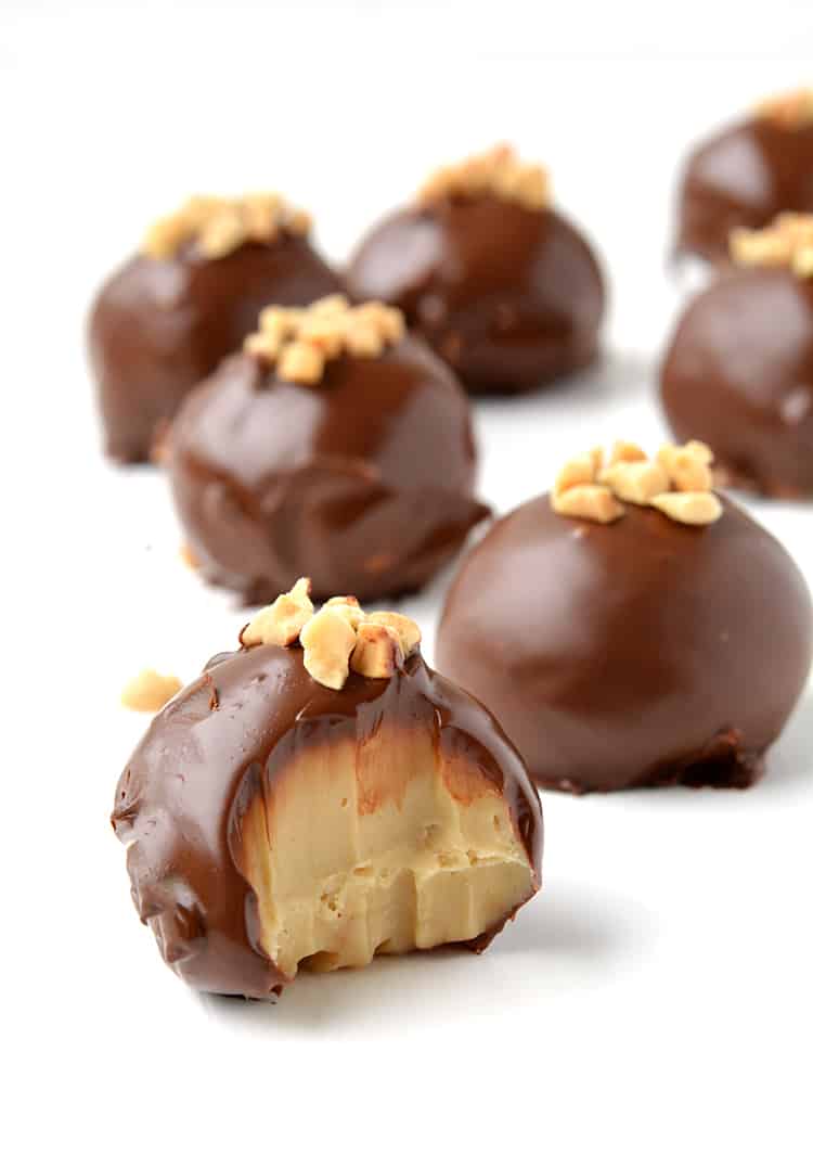 Chocolate-covered Caramel Fudge Truffles