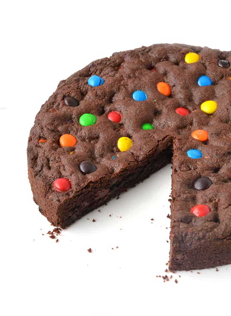 M&M Chocolate Cookie Cake