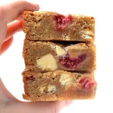 White Chocolate and Raspberry Blondies-image