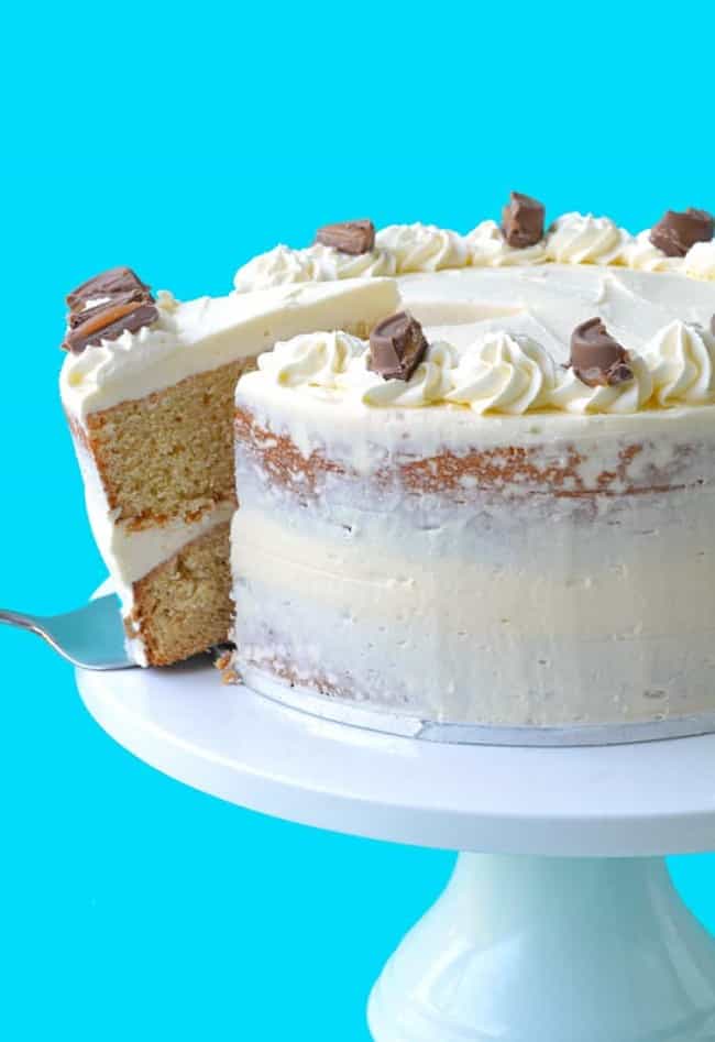 Caramel Mud Cake with White Chocolate Buttercream Sweetest Menu