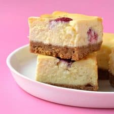 White Chocolate Raspberry Cheesecake Bars-image