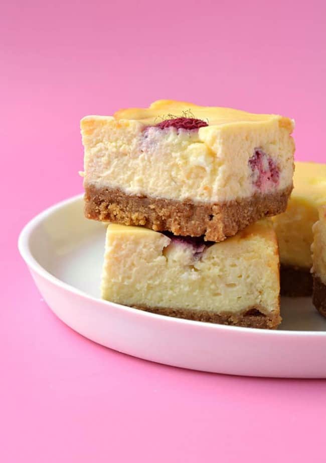 White Chocolate Raspberry Cheesecake Bars Sweetest Menu