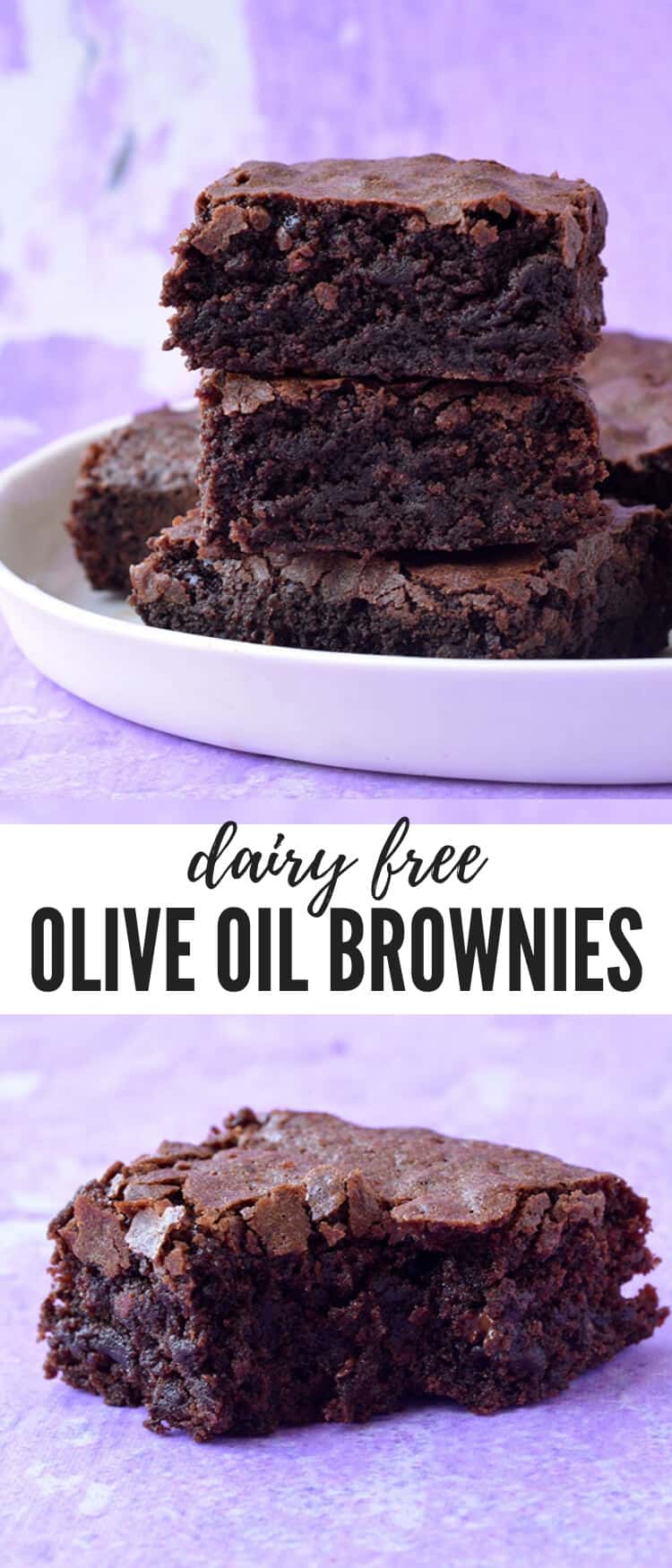 You'll fall head over heels for these deliciously easy Olive Oil Brownies. Filled to the brim with chocolate, these dairy free brownies have a crispy, crinkly top and a super fudgy centre. Recipe from sweetestmenu.com #brownies #chocolate #dairyfree #dessert