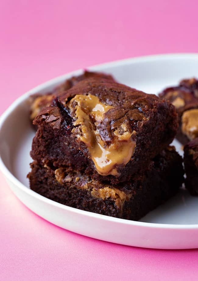 The BEST Peanut Butter Brownies Sweetest Menu