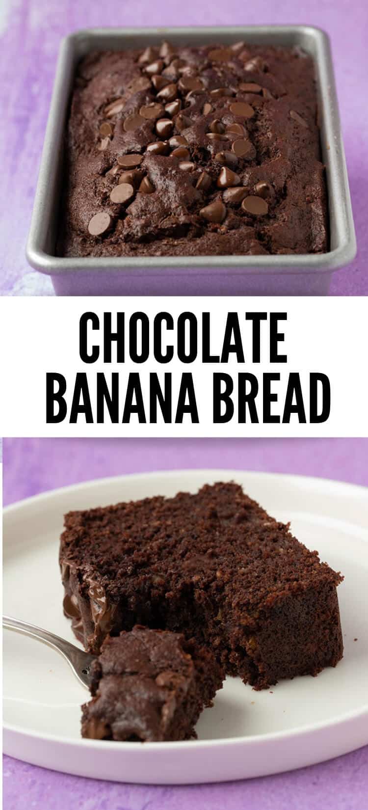 The BEST Chocolate Banana Bread Sweetest Menu