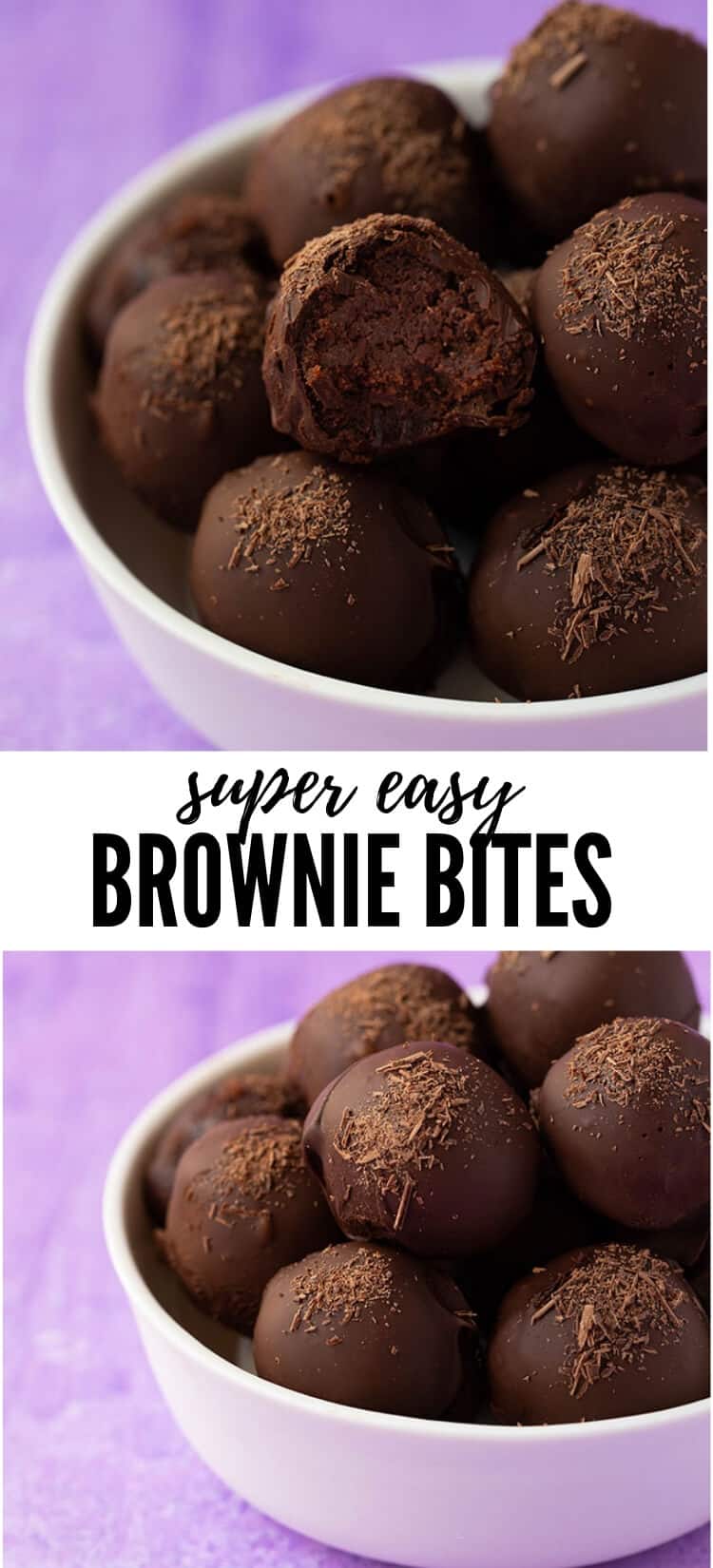 No Bake Brownie Bites | Sweetest Menu