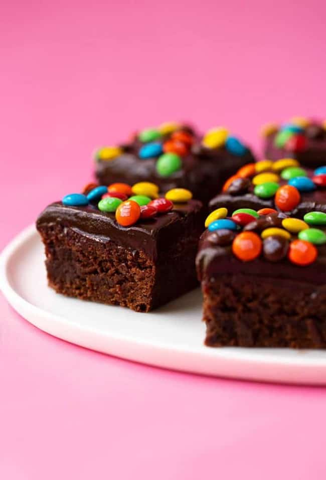 M&M Chocolate Frosted Brownies Sweetest Menu