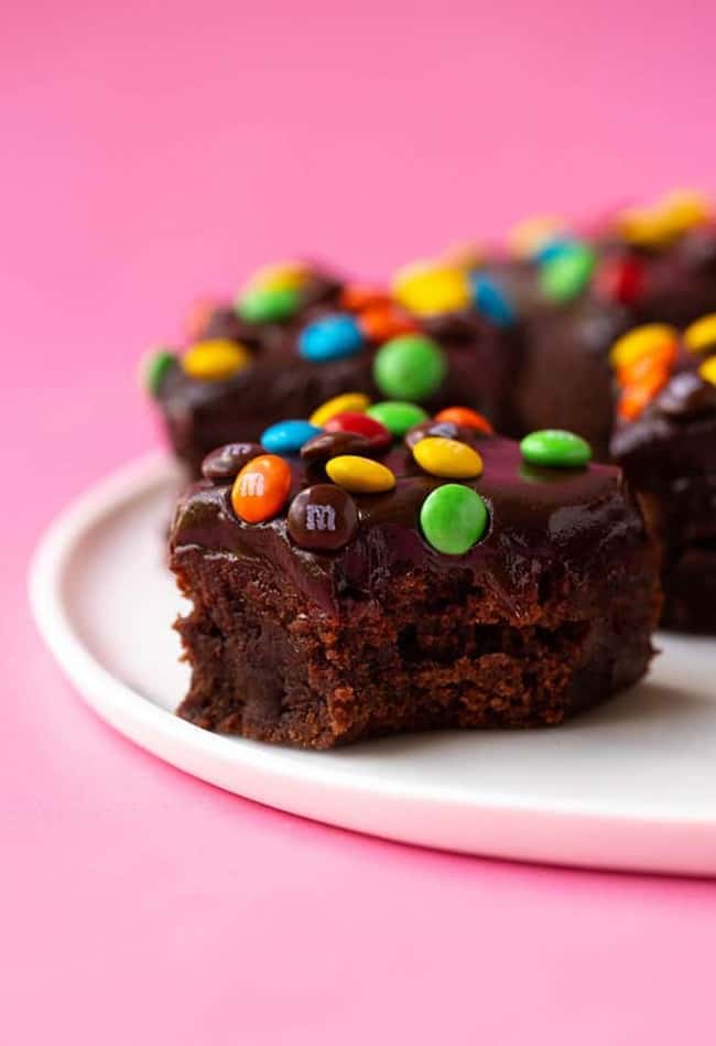 M&M Chocolate Frosted Brownies Sweetest Menu