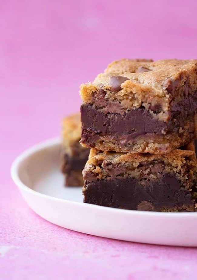 Amazing Fudge Stuffed Cookie Bars Sweetest Menu