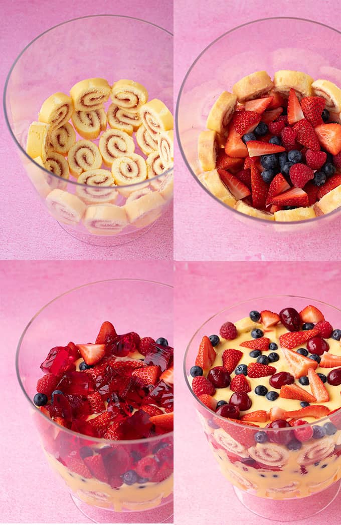 Step by step guide on how to make a Trifle